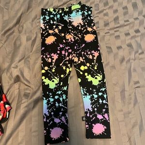 NWT Pixielane simply soft black splatter leggings. Size 2t